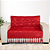 Kit Manta Xale de Sofá Decorativa Medalhão Vermelho com 2 Capas de almofadas - Imagem 2