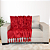 Kit Manta Xale de Sofá Decorativa Medalhão Vermelho com 2 Capas de almofadas - Imagem 4