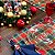 Kit Jogo Americano Completo Mesa Posta de Natal Xadrez Natalino - Imagem 6