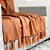 Manta Xale de Sofá e Cama Decorativa Rústica Terracota Cobre Terroso - Imagem 3