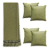 Kit Manta Xale de Sofá Noor Decorativa com 4 Capas de almofadas - Imagem 1