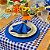 Kit Capas de Sousplat Guardanapos Pg com Trilhos de Mesa Festa Junina Xadrez - Imagem 2