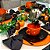 Kit Capas de Sousplat Mesa Posta Halloween Dia das Bruxas com Guardanapos e Porta Guardanapos - Imagem 7
