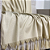 Manta Xale de Sofá e Cama Decorativa Noor Bege Palha Champanhe - Imagem 3