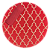 Kit Capas de Sousplat com Guardanapos de Natal Vermelho e Dourado Lurex - Imagem 1