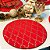 Kit Capas de Sousplat com Guardanapos de Natal Vermelho e Dourado Lurex - Imagem 7