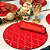 Kit Capas de Sousplat com Guardanapos de Natal Vermelho e Dourado Lurex - Imagem 8