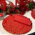 Kit Capas de Sousplat com Guardanapos de Natal Vermelho e Dourado Lurex - Imagem 9