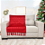 Manta Xale de Sofá e Cama Decorativa Natalina Vermelho Verde Luxo - Imagem 5
