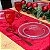 Trilho Caminho de Mesa Jacquard Natalino Vermelho Verde - Imagem 6