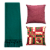 Kit Manta Xale de Sofá Verde Natalina com 2 Capas de Almofadas Decorativas - Imagem 1