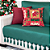 Kit Manta Xale de Sofá Verde Natalina com 2 Capas de Almofadas Decorativas - Imagem 2