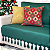 Kit Manta Xale de Sofá Verde Natalina com 2 Capas de Almofadas Decorativas - Imagem 9