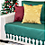 Kit Manta Xale de Sofá Verde Natalina com 2 Capas de Almofadas Decorativas - Imagem 8