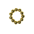 Kit Porta Guardanapos Anéis Ano Novo Dourado Argola Pérolas para Mesa Posta - Imagem 8