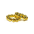Kit Porta Guardanapos Anéis Ano Novo Dourado Argola Pérolas para Mesa Posta - Imagem 4