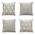 Kit 4 Capas de Almofadas Decorativas Grande Rústicas Para Sofá e Sala - Imagem 3