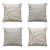 Kit 4 Capas de Almofadas Decorativas Grande Rústicas Para Sofá e Sala - Imagem 1