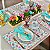 Kit Jogo Americano Completo Mesa Posta De Páscoa Coelho Estampado - Imagem 2