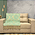 Manta Xale de Sofá e Cama Decorativa Jacquard Medalhão Turquesa - Imagem 5