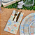 Guardanapos em Tecido Estampado 40 x 40 para Mesa Posta Páscoa Colorido Coelho - Imagem 4