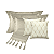 Jogo de Peseira Xale com Franja Luxuosa para Cama King com 2 Capas de Almofada e 2 Porta Travesseiros - Imagem 1