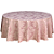 Toalha De Mesa Redonda Jacquard Medalhão - Imagem 16