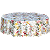 Toalha De Mesa Redonda Estampada Floral Luxuosa Decorativa Mesa Posta - Imagem 5