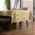 Toalha De Mesa Retangular Luxuosa Jacquard Medalhão Mesa Posta - Imagem 2