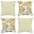 Capas De Almofadas Noor 45 x 45 Rústica Para Encosto Decorativo 4 Unidades - Imagem 1