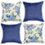 Capas De Almofadas Noor 45 x 45 Rústica Para Encosto Decorativo 4 Unidades - Imagem 3