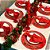 Kit Sousplat Completo de Natal Vermelho e Dourado Decorativo Mesa Posta - Imagem 5