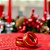 Kit Sousplat Completo de Natal Vermelho e Dourado Decorativo Mesa Posta - Imagem 6