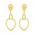 Brinco Dourado Luxo Gota de Gala - Imagem 1