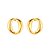 Brinco Dourado Elo Corrente - Imagem 1
