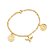 Pulseira Dourada Religiosa Pai Nosso e Espírito Santo - Imagem 1