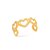 Piercing Dourado de Pressão de Corações - Imagem 1