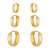 Trio Dourado de Argolinhas - Imagem 1