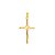 Pingente Dourado Crucifixo - Imagem 1