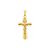 Pingente Dourado Crucifixo Detalhes - Imagem 1