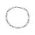 Pulseira Prateada Masculina Elo 3 por 1 - 5mm - Imagem 1
