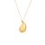 Colar Dourado de Gota Curvada - Imagem 1