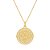 Colar Dourado Medalha São Miguel Arcanjo Cravejado de Zircônia - Imagem 1