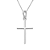 Colar Masculino 70cm de Cruz Lisa em Prata 925 - Imagem 1