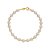 Pulseira Dourada de Pérolas e Bolinhas - Imagem 1