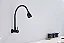 Torneira Gourmet Inox Giratória De Parede Longa Black Nox05b Doan - Imagem 4