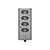 Tomada Barra Quadrupla 2P+T 10A Cinza Interneed - Imagem 2