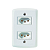 Conjunto Placa 4x2 + 2 Tomadas 2P+T 20A Lux 2 Branco Tramontina - Imagem 2