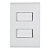 Conjunto 4x2 + 2 interruptor Simples 10A 250V Liz Branca Tramontina - Imagem 3