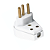Plugue Angular 2P+T 20A Flow Pack Branco Tramontina - Imagem 1